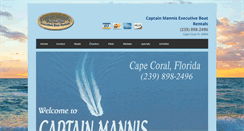 Desktop Screenshot of captainmannisboatrentals.com